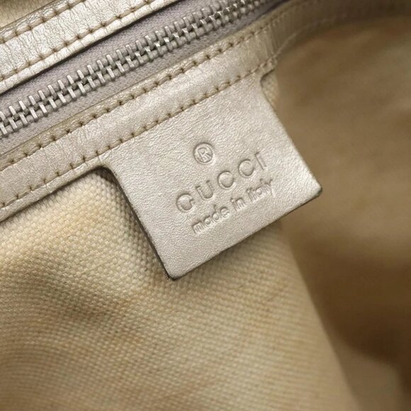 GUCCI GG Implementation Tote Bag Silver 197953 Auth 129342 - Picture 11 of 15